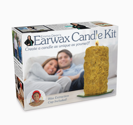 Small Prank Gift Box Earwax Candle Kit + Mobile Rub Gift Card Holder