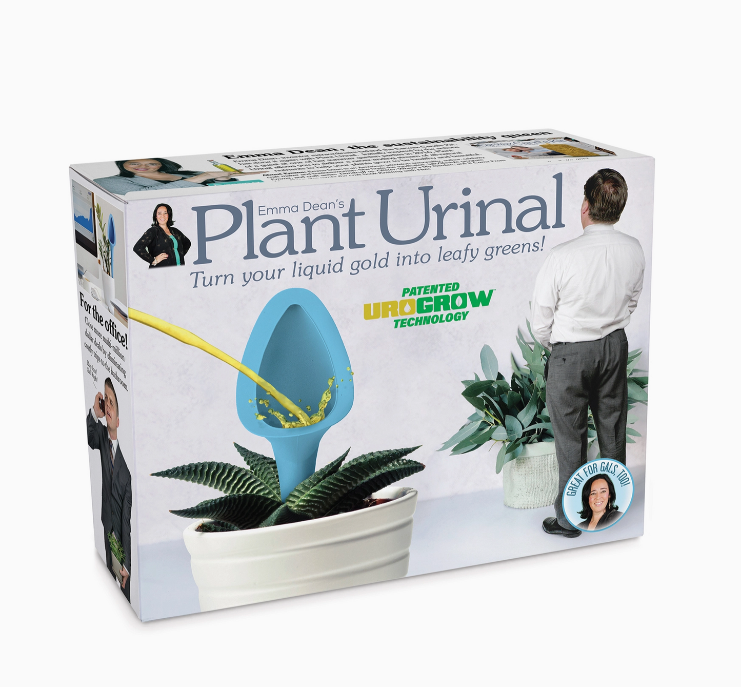 Plant Urinal Prank Gift Box  + Mobile Rub Gift Card Holder