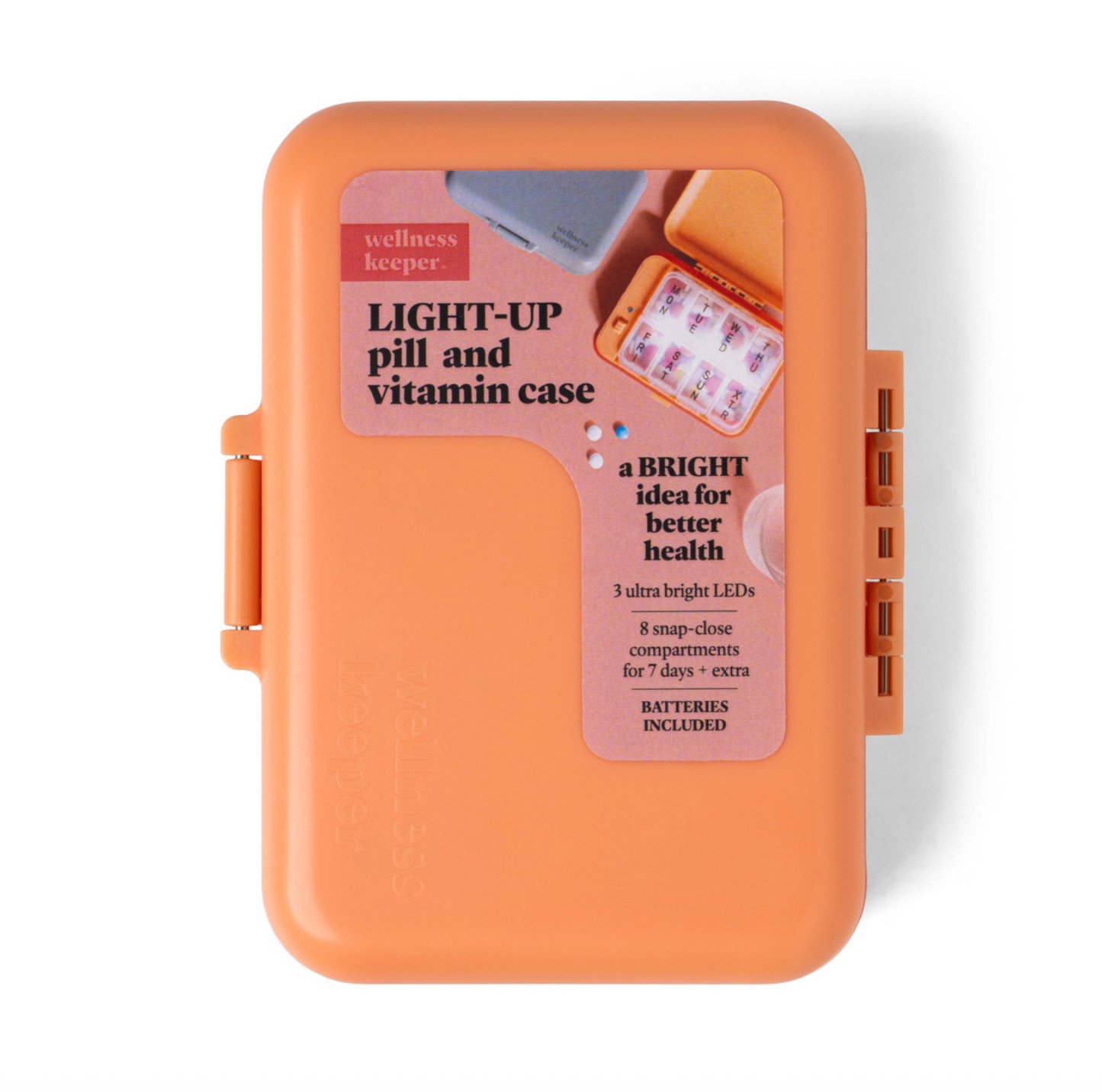 Wellness Keeper Light-Up Pill & Vitamin Case