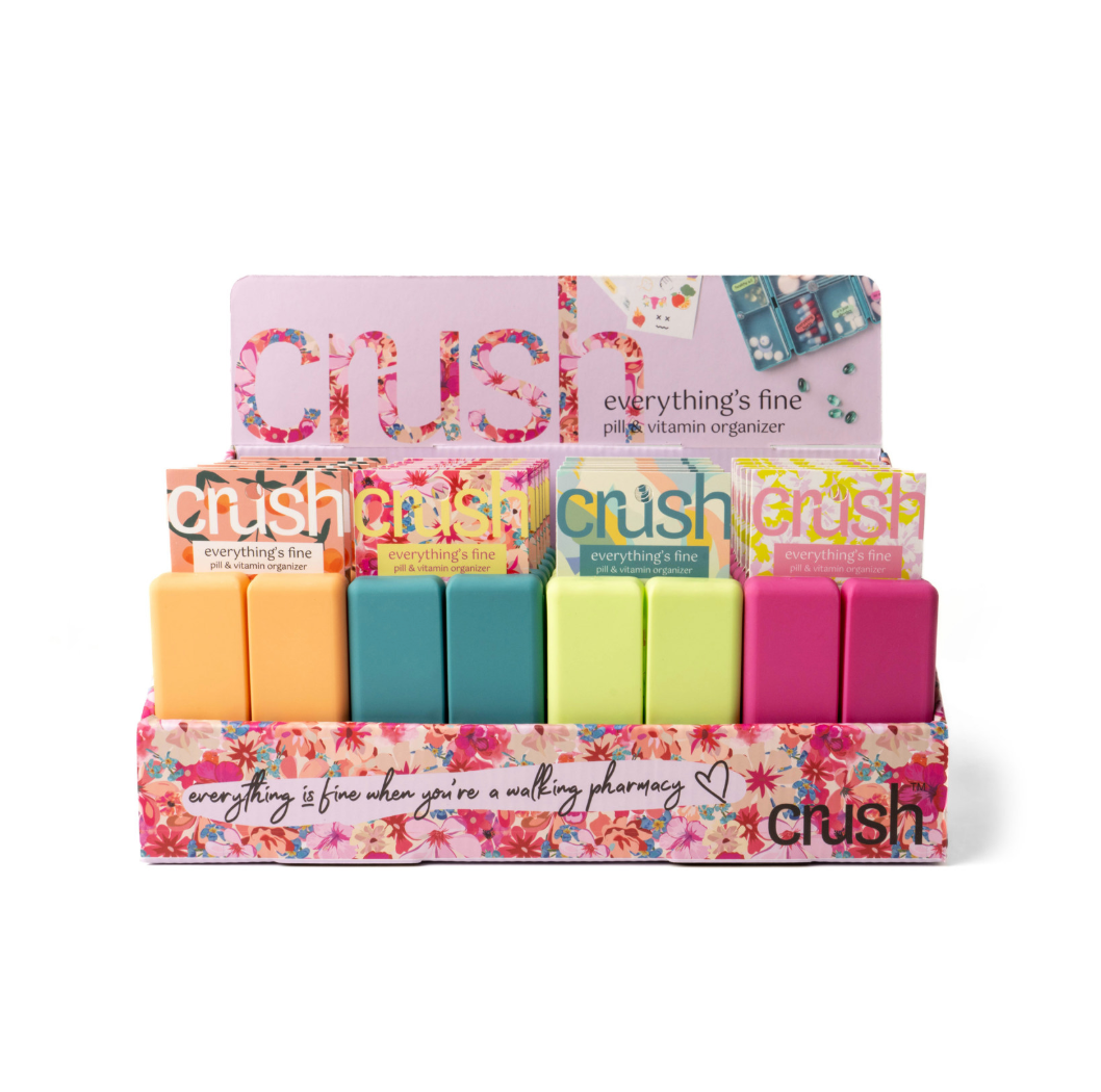 Crush™ Everything's Fine Pill & Vitamin Case