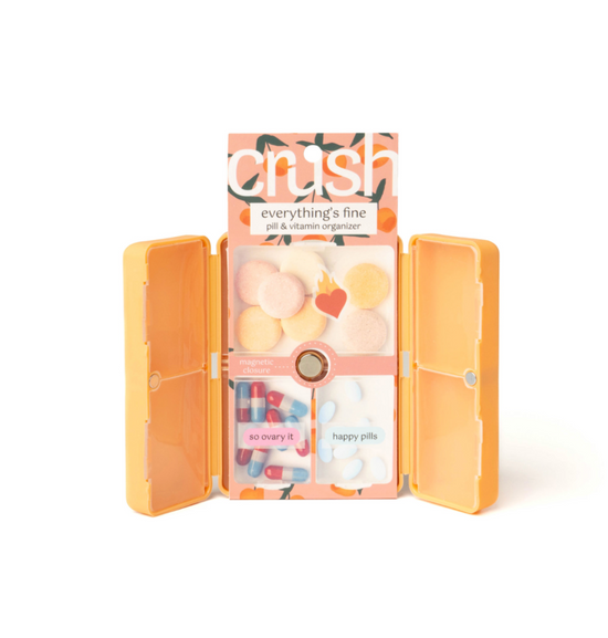 Crush™ Everything's Fine Pill & Vitamin Case