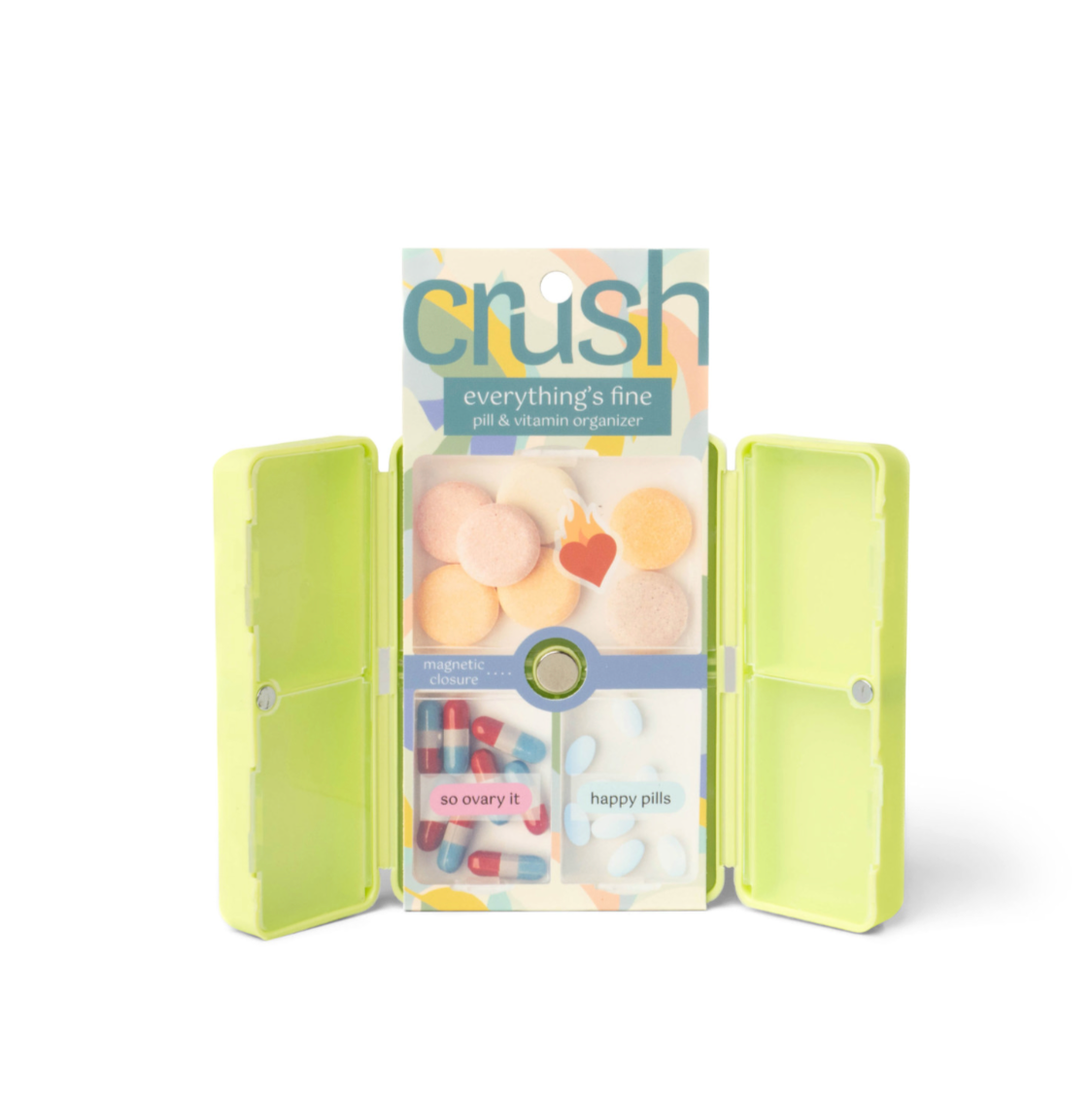 Crush™ Everything's Fine Pill & Vitamin Case