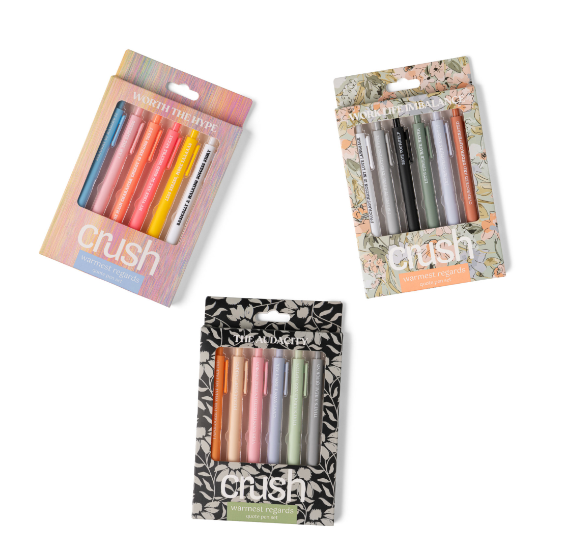 Warmest Regards Quote Pen Set - 6 pens