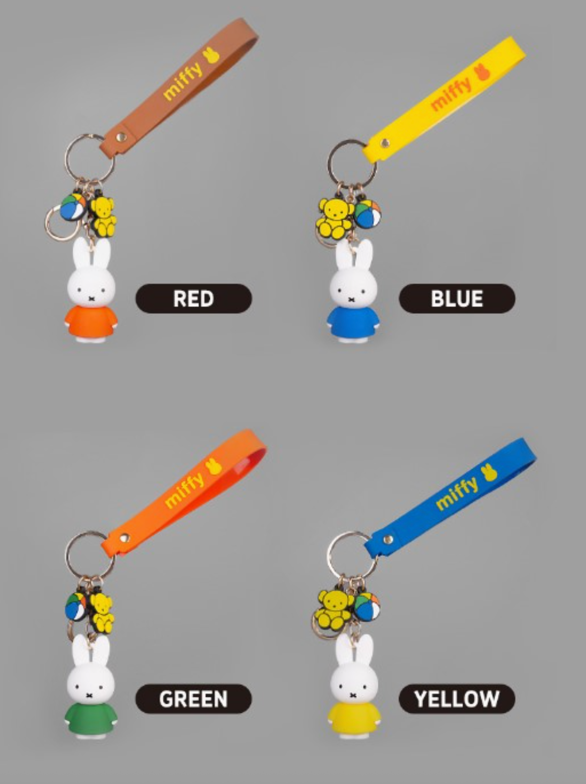 Officially Licensed Miffy Character Key Holder/Bag Charm
