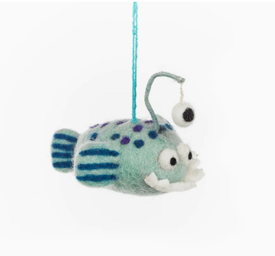 Finnigan the Fish Handmade Felt Hanging Decoration