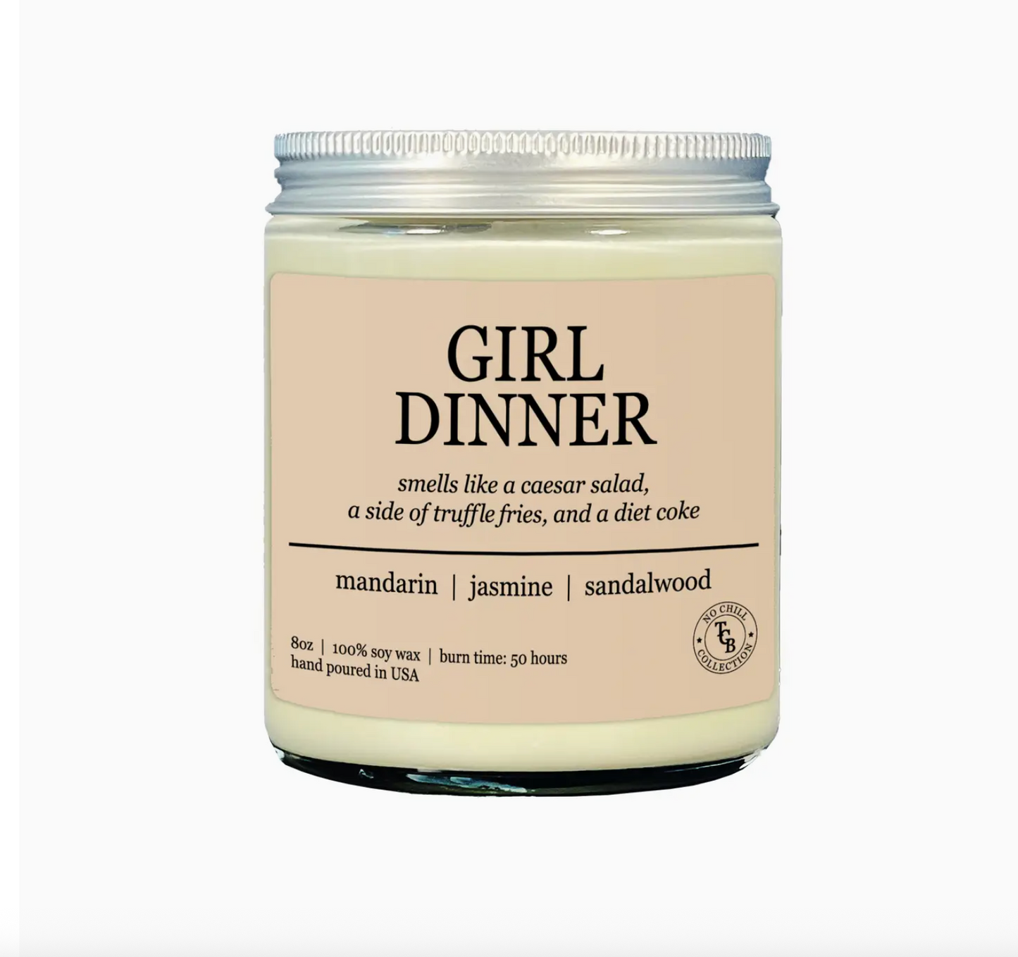 Girl Dinner Soy Candle