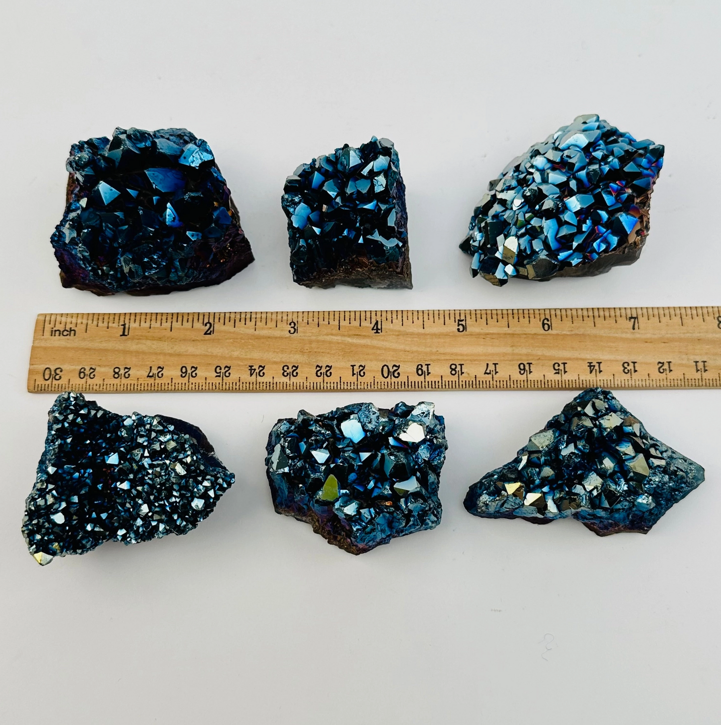 Amethyst Mystic Blue Titanium Crystal - Surprise Pick