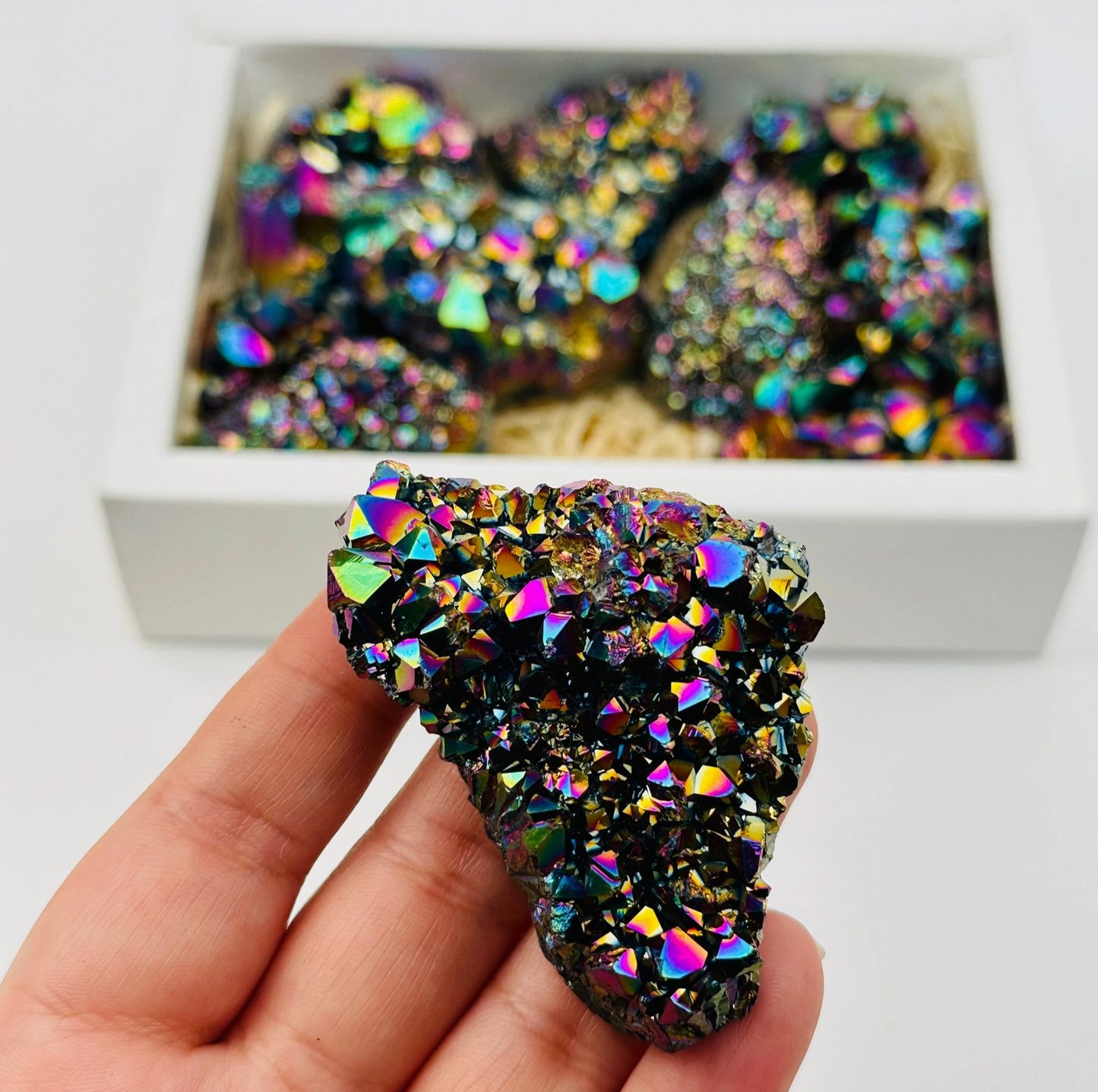 Amethyst Rainbow Titanium Crystal - Surprise Pick