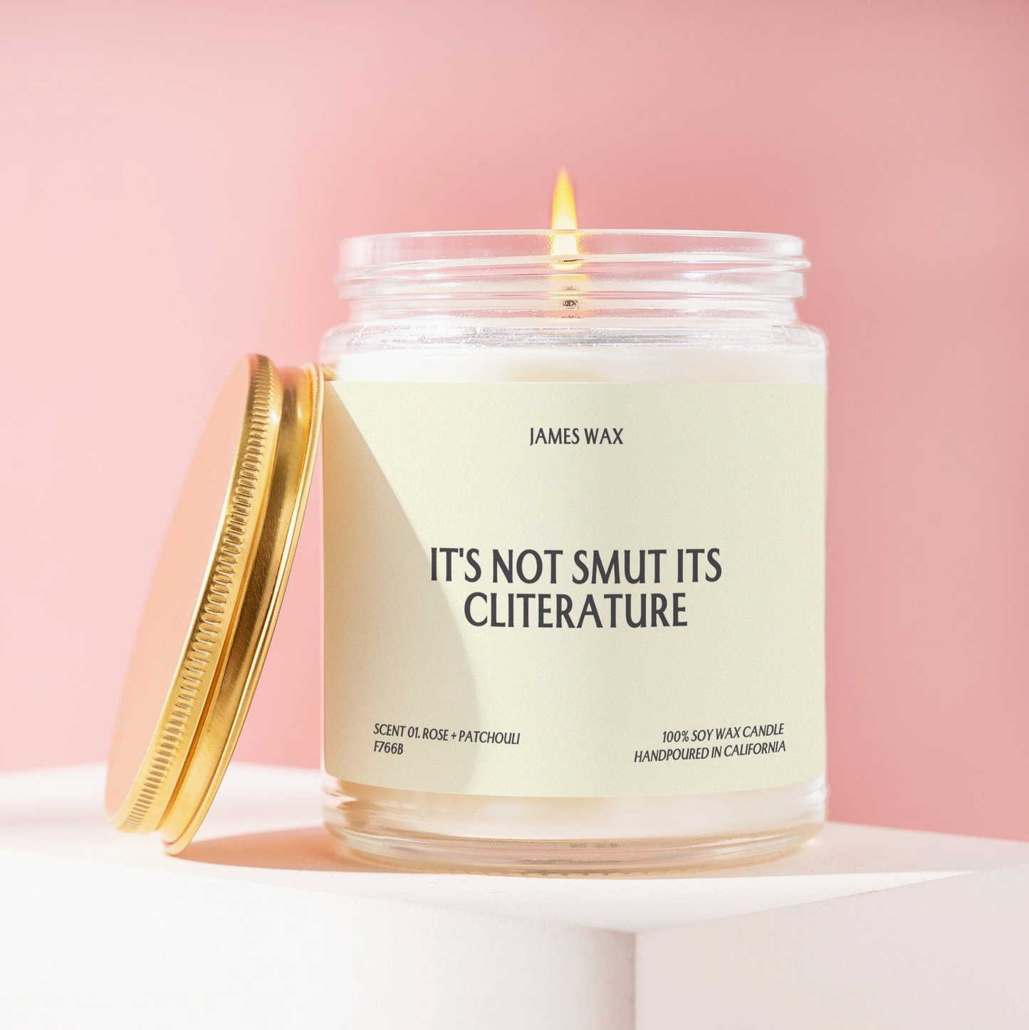 It's Not Smut It's Cliterature Soy Candle