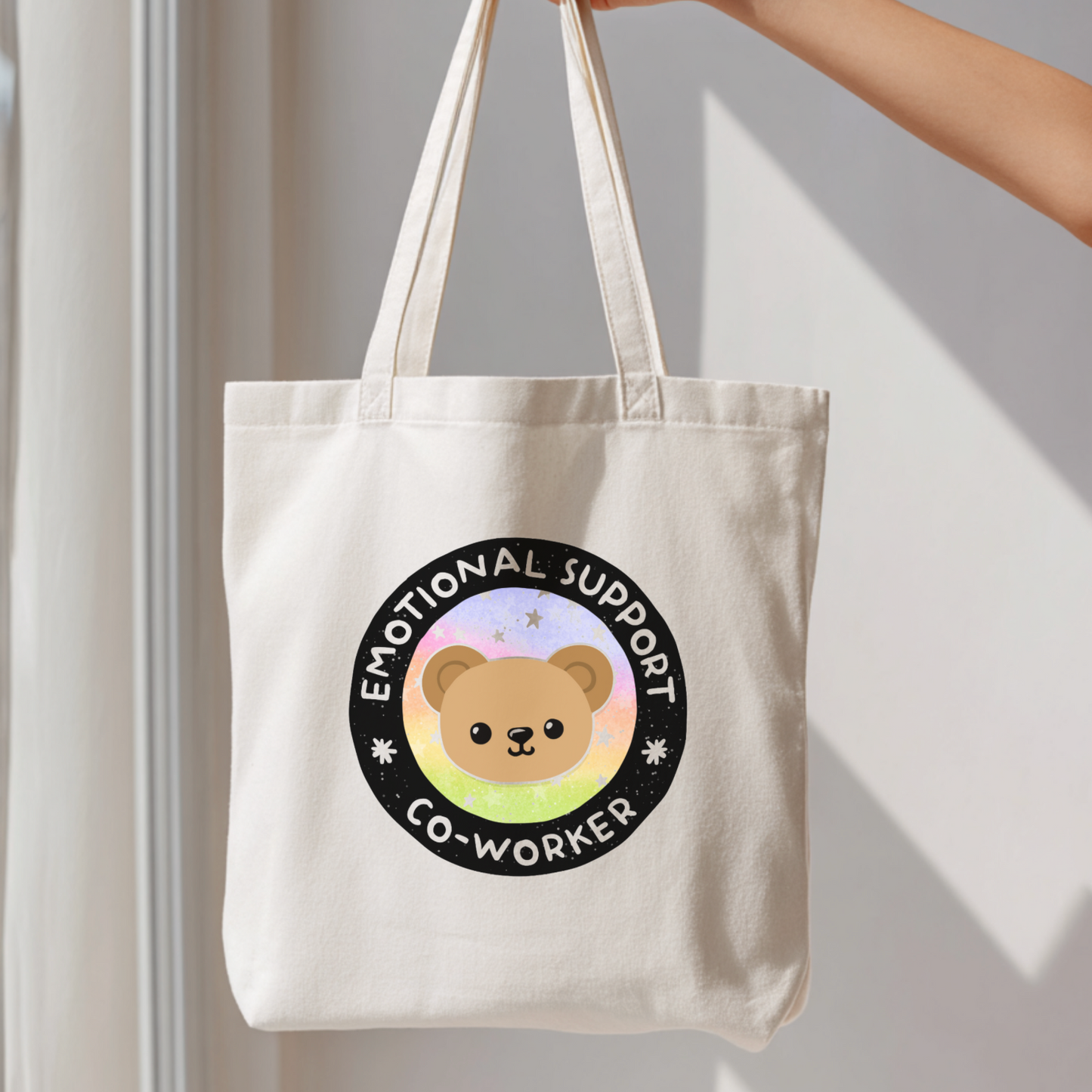 Emotional Support Co-Worker Tote Bag