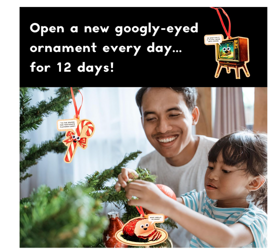 Brass Monkey Googly Food – 12 Days Googly Food Ornament Countdown Calendar For Christmas And Holiday