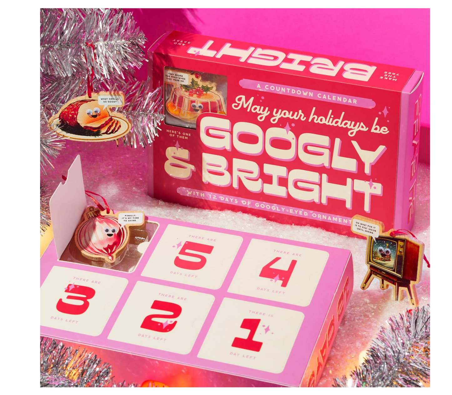 Brass Monkey Googly Food – 12 Days Googly Food Ornament Countdown Calendar For Christmas And Holiday