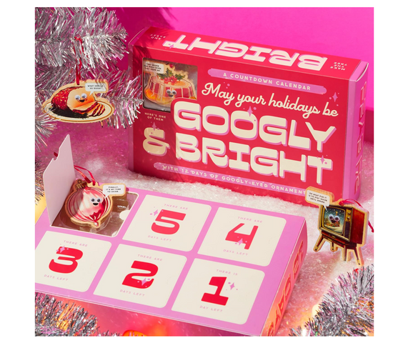 Brass Monkey Googly Food – 12 Days Googly Food Ornament Countdown Calendar For Christmas And Holiday
