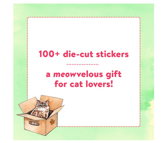 The Cat's Meow Sticker Book: 100+ Stickers of Fluffy, Feisty, and Fabulous Felines