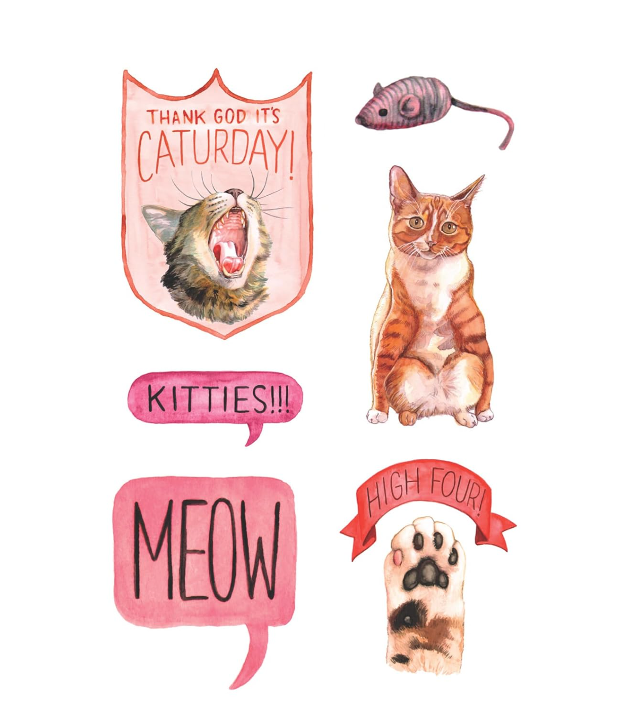 The Cat's Meow Sticker Book: 100+ Stickers of Fluffy, Feisty, and Fabulous Felines