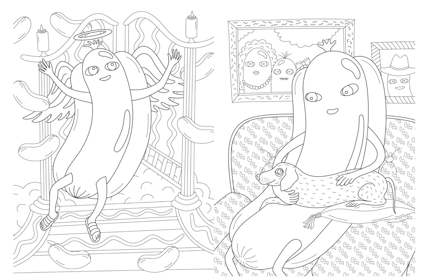 Hot Dog Coloring and Activity Book