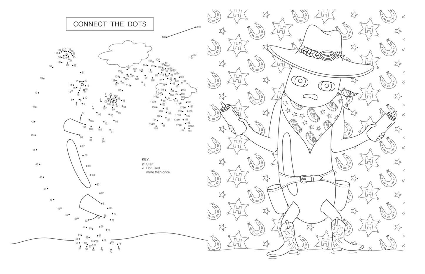 Hot Dog Coloring and Activity Book