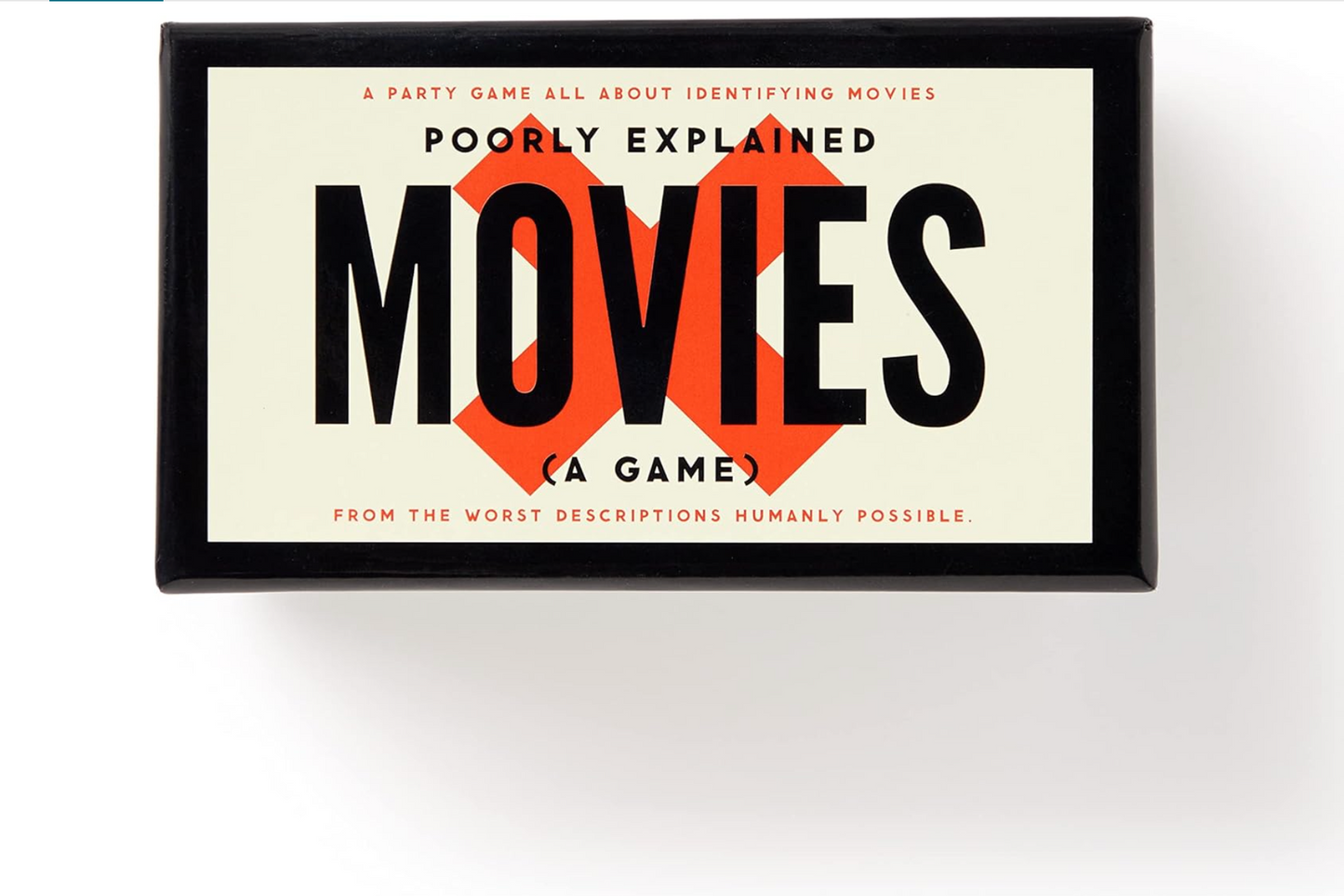 Brass Monkey Poorly Explained Movies – Party Game with 300 Cards Featuring Uniquely Terrible Descriptions of Movies, Suitable for 2-8 Players