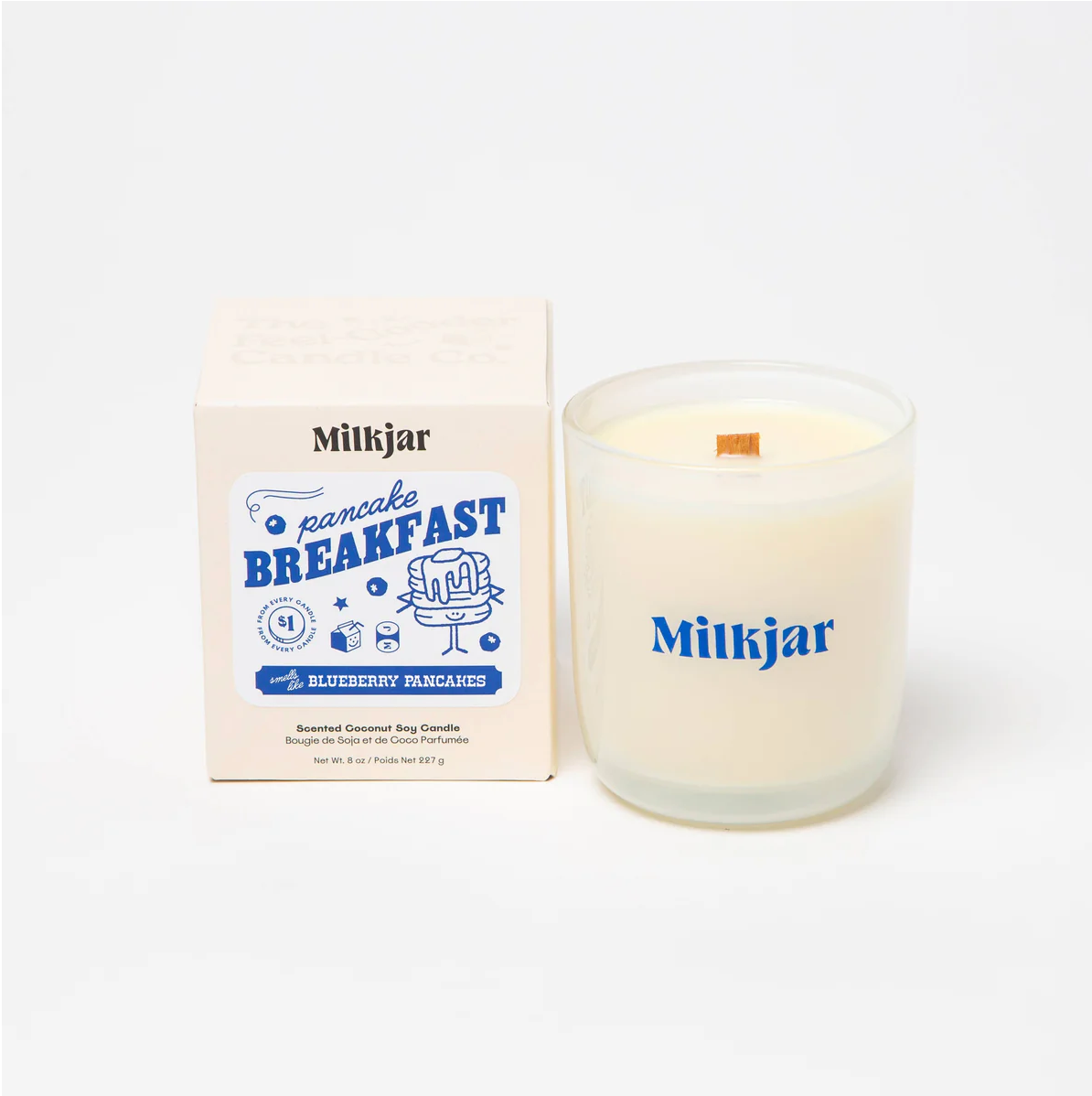 Pancake Breakfast - Butter, Syrup & Blueberry Soy Candle