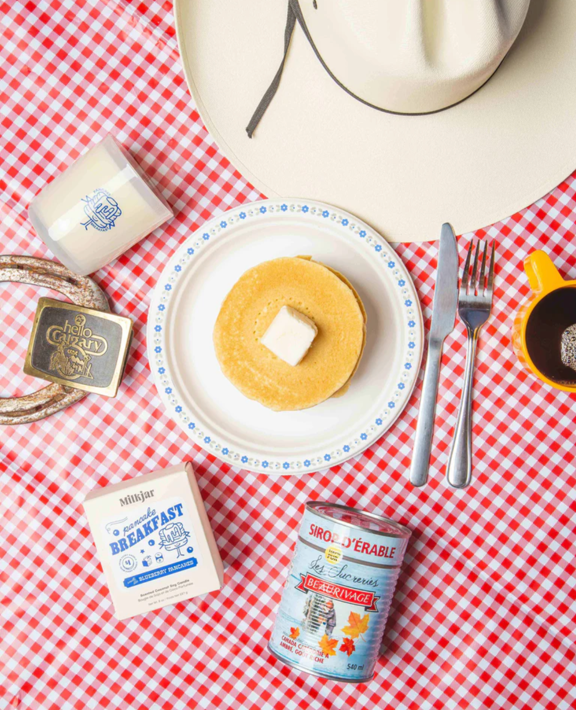 Pancake Breakfast - Butter, Syrup & Blueberry Soy Candle