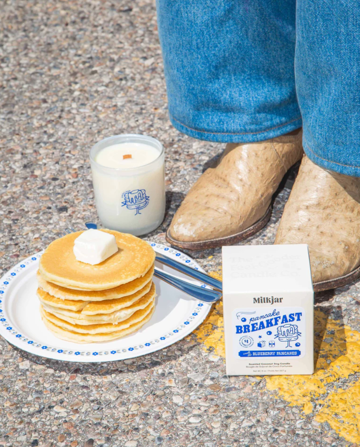Pancake Breakfast - Butter, Syrup & Blueberry Soy Candle