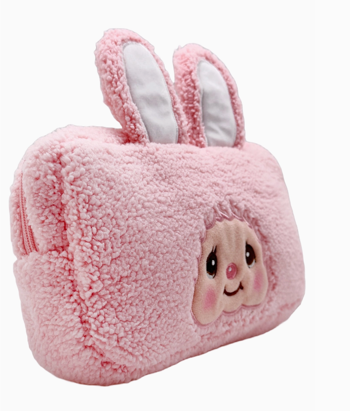 Monchhichi Chimutan Bunny Face Plush Cosmetic Bag (Official Licensed)