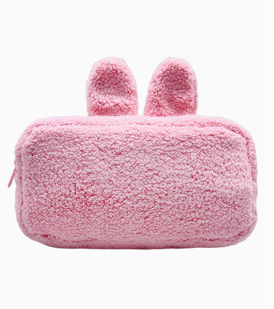 Monchhichi Chimutan Bunny Face Plush Cosmetic Bag (Official Licensed)