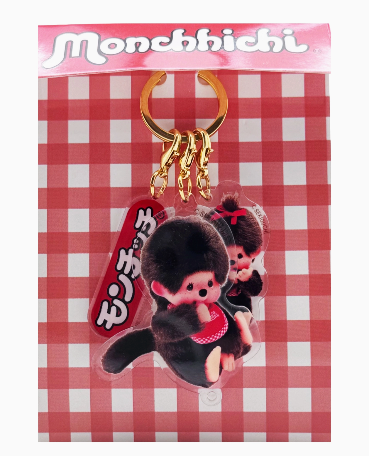 Monchhichi Classic 3PC Acrylic Keychain (Official Licensed)