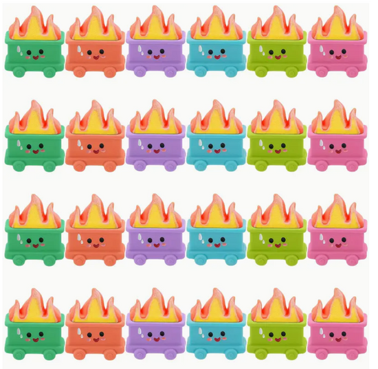 Mini Emotional Support Dumpster Fire (Surprise Pull)