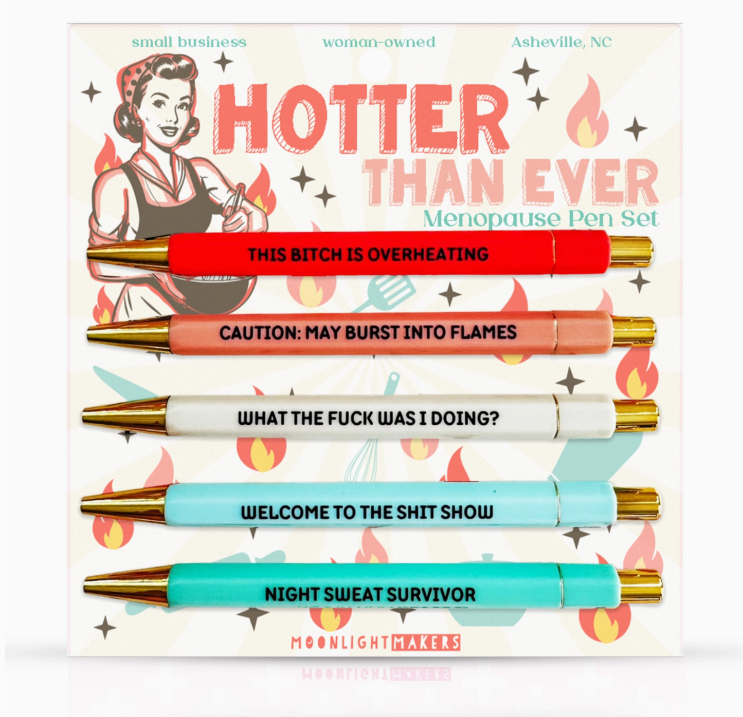 Hotter Than Ever Pen Set- 5 pack