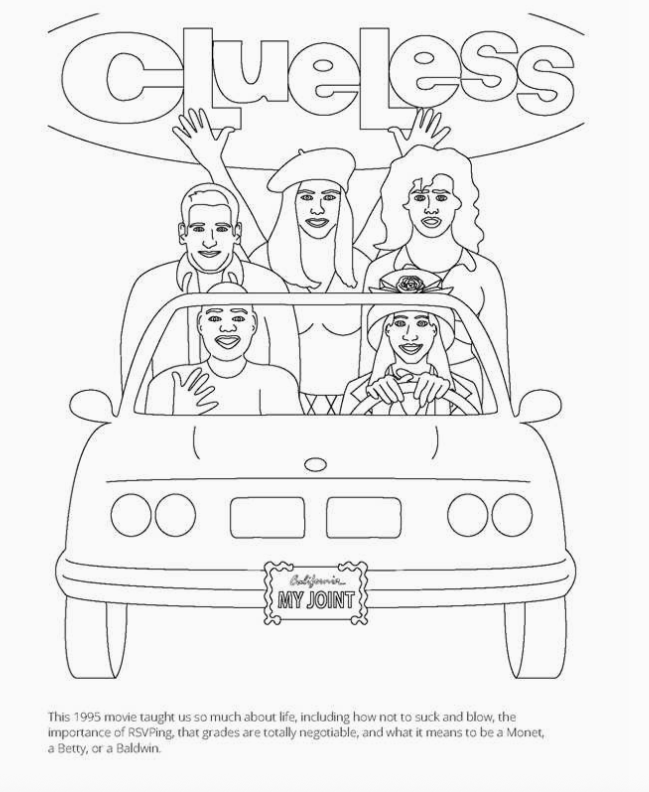 1990s Coloring Book