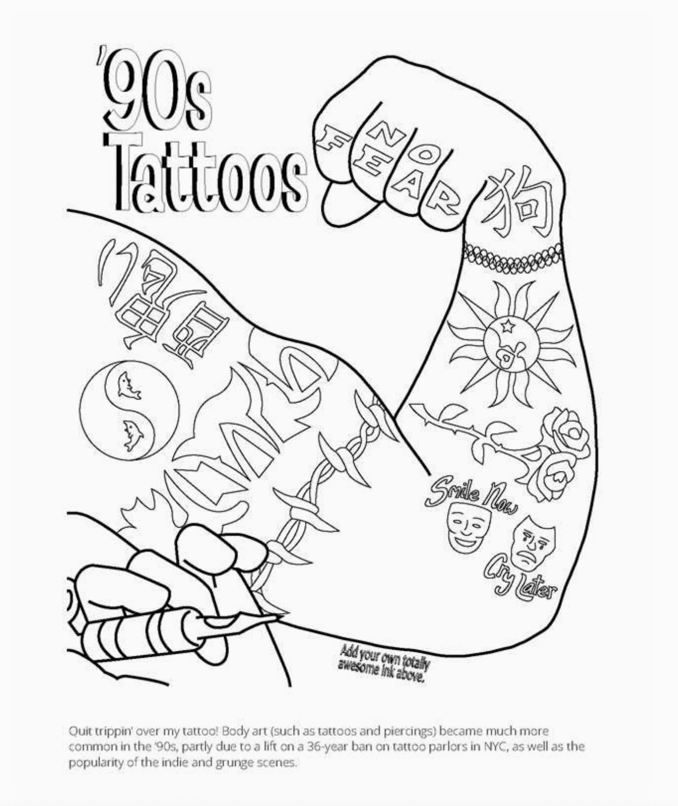 1990s Coloring Book