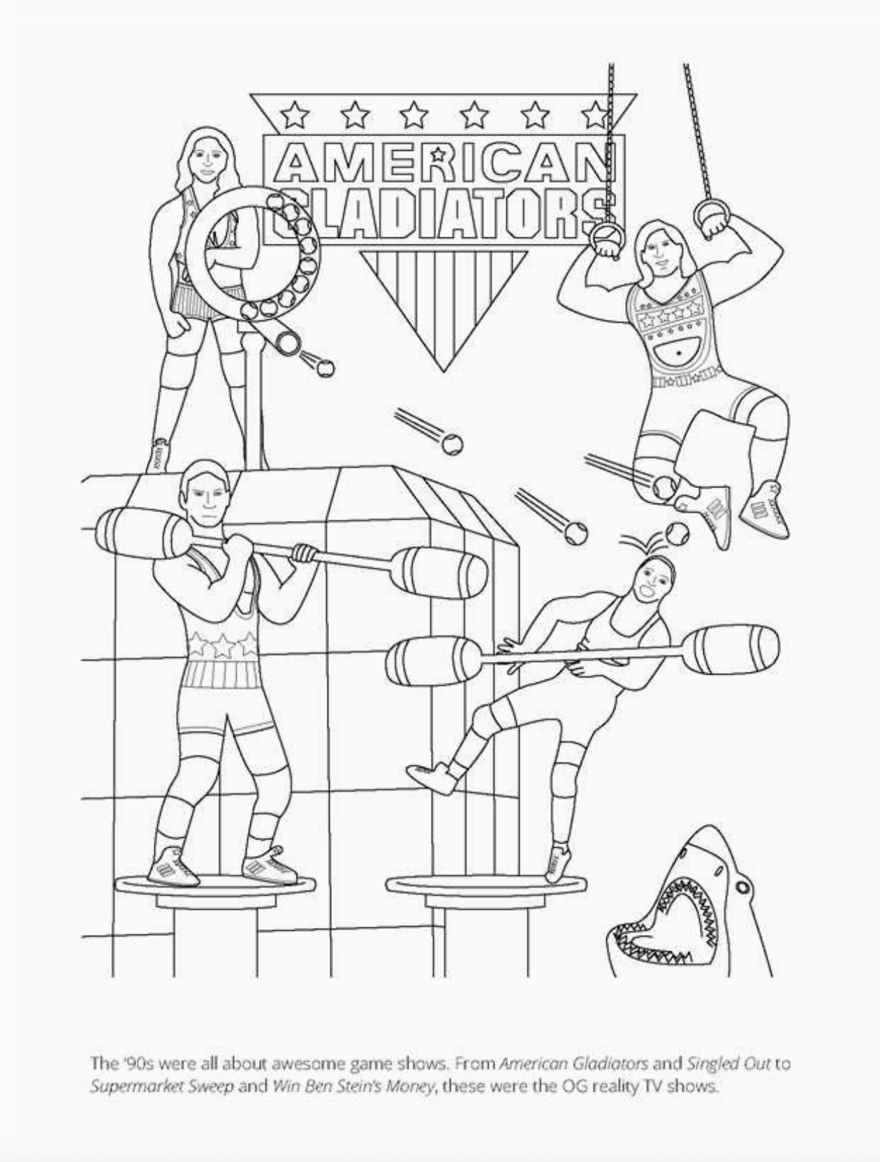 1990s Coloring Book
