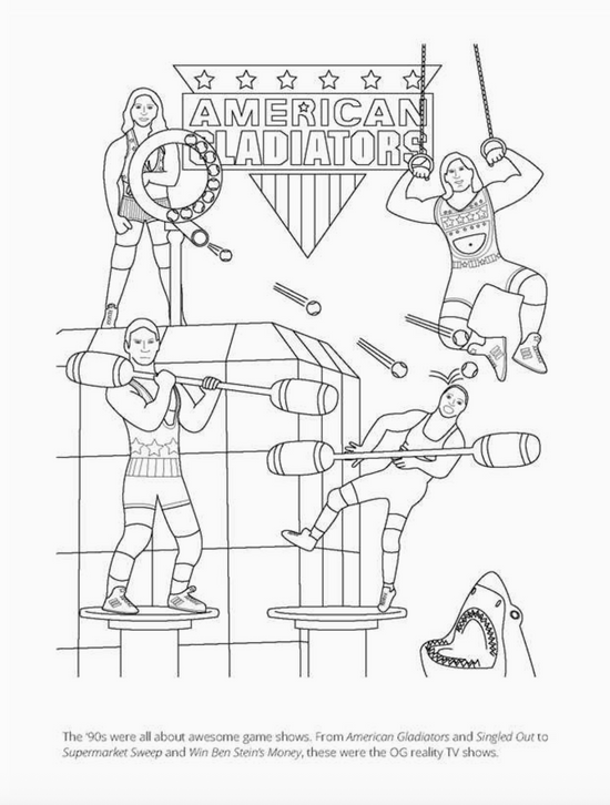 1990s Coloring Book