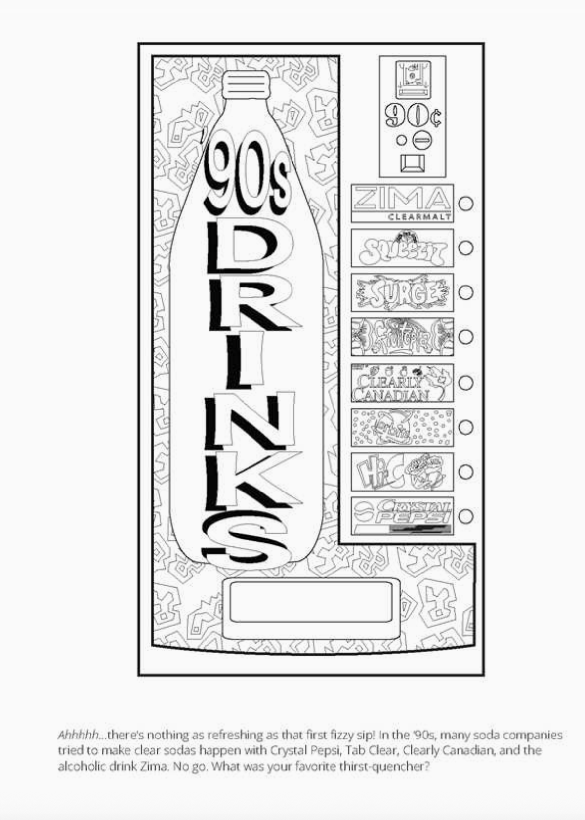 1990s Coloring Book