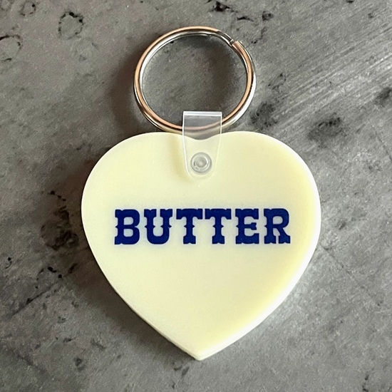 Butter Vinyl Keychain