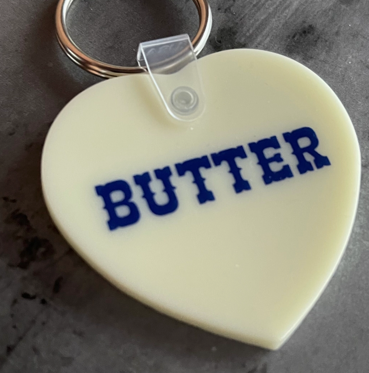 Butter Vinyl Keychain