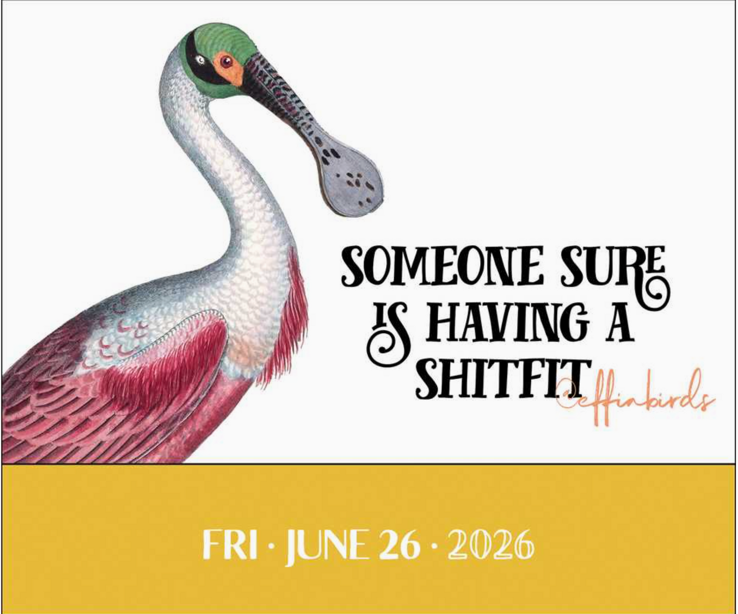 Effin' Birds 2026 Day-to-Day Calendar