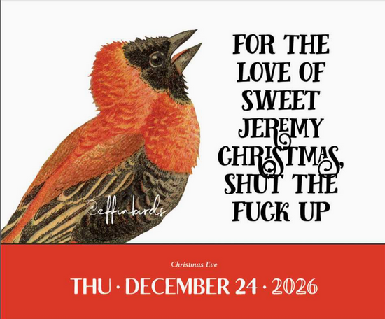 Effin' Birds 2026 Day-to-Day Calendar