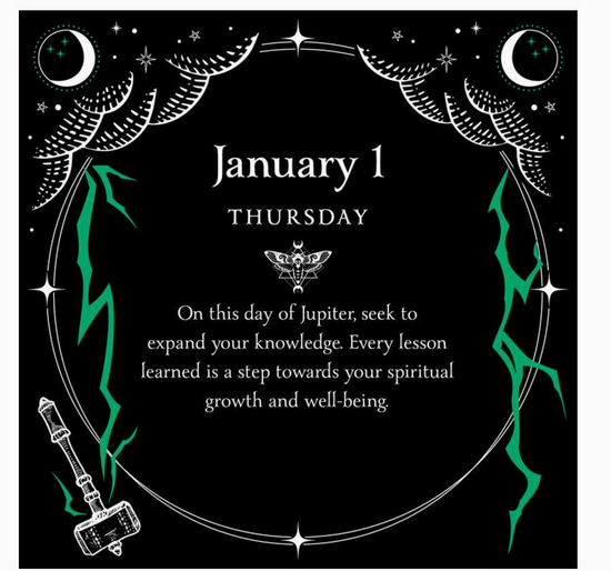 2026 Witch's Calendar: Daily Magick Day-To-Day Calendar