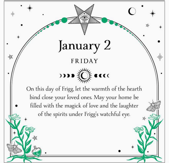 2026 Witch's Calendar: Daily Magick Day-To-Day Calendar