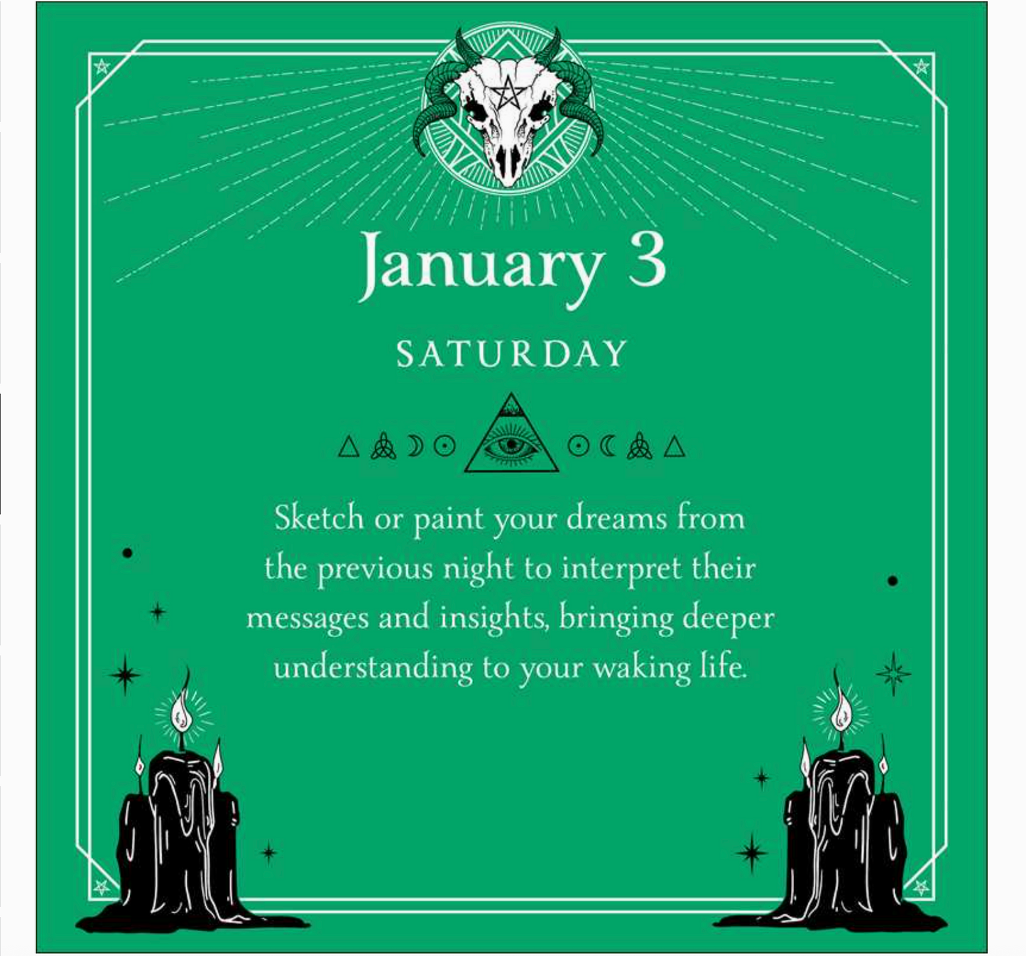 2026 Witch's Calendar: Daily Magick Day-To-Day Calendar