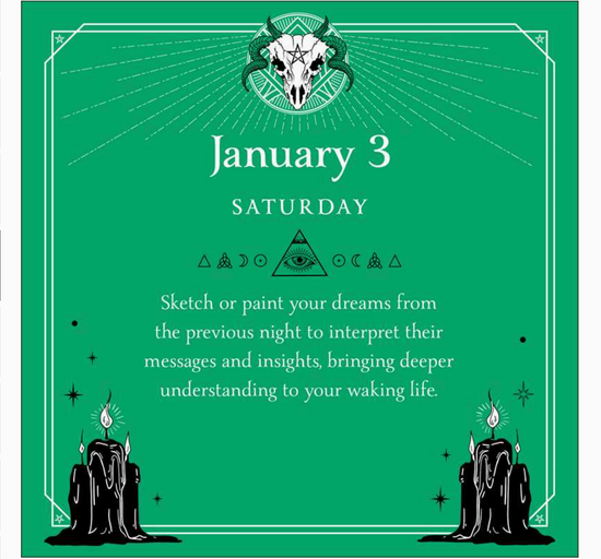 2026 Witch's Calendar: Daily Magick Day-To-Day Calendar