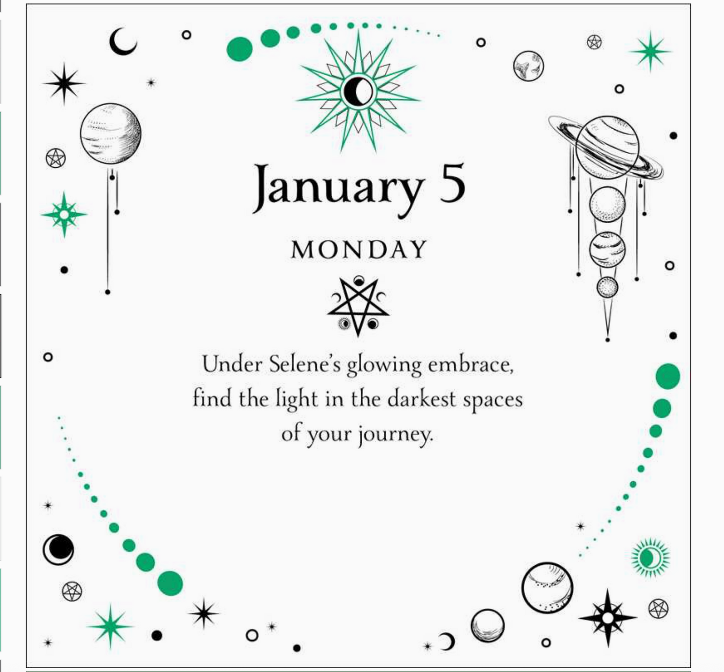 2026 Witch's Calendar: Daily Magick Day-To-Day Calendar
