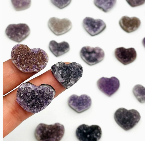 Amethyst Crystal Heart (Small)