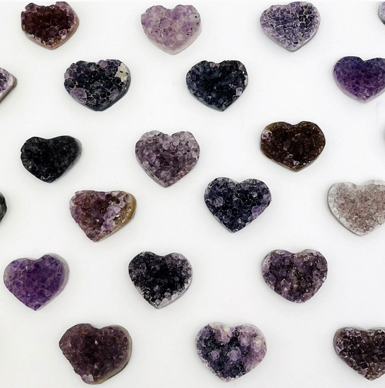 Amethyst Crystal Heart (Small)