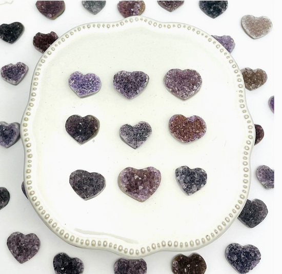Amethyst Crystal Heart (Small)