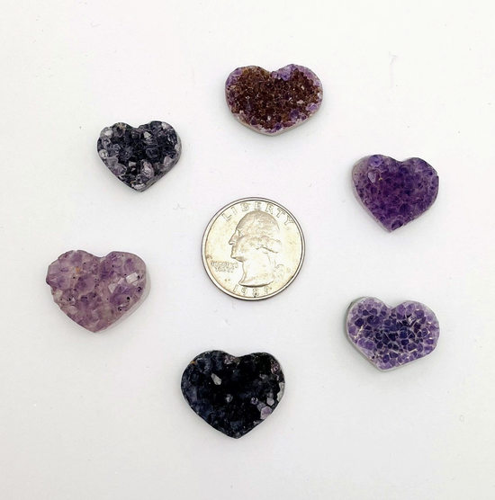 Amethyst Crystal Heart (Small)