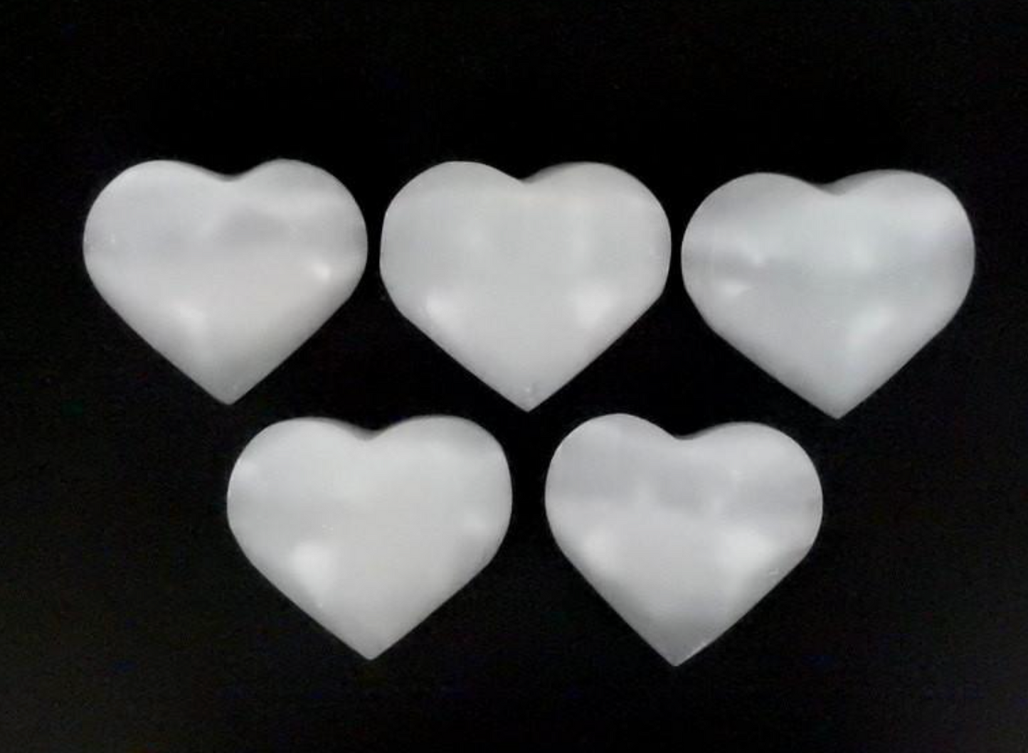 Crystal Selenite Heart Shaped Stone