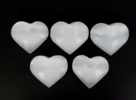 Crystal Selenite Heart Shaped Stone